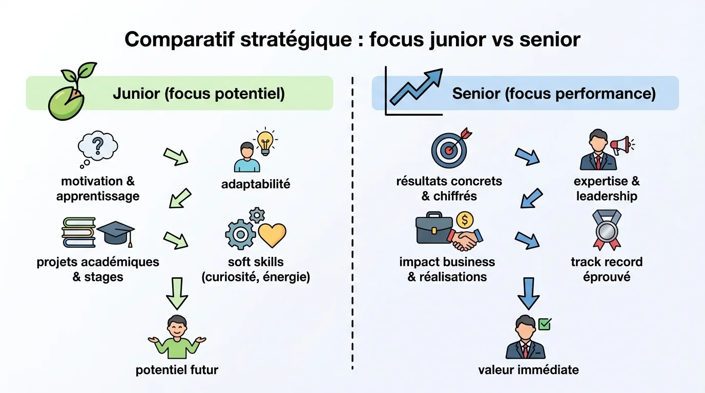 Comparatif stratégique : Focus Junior vs Senior