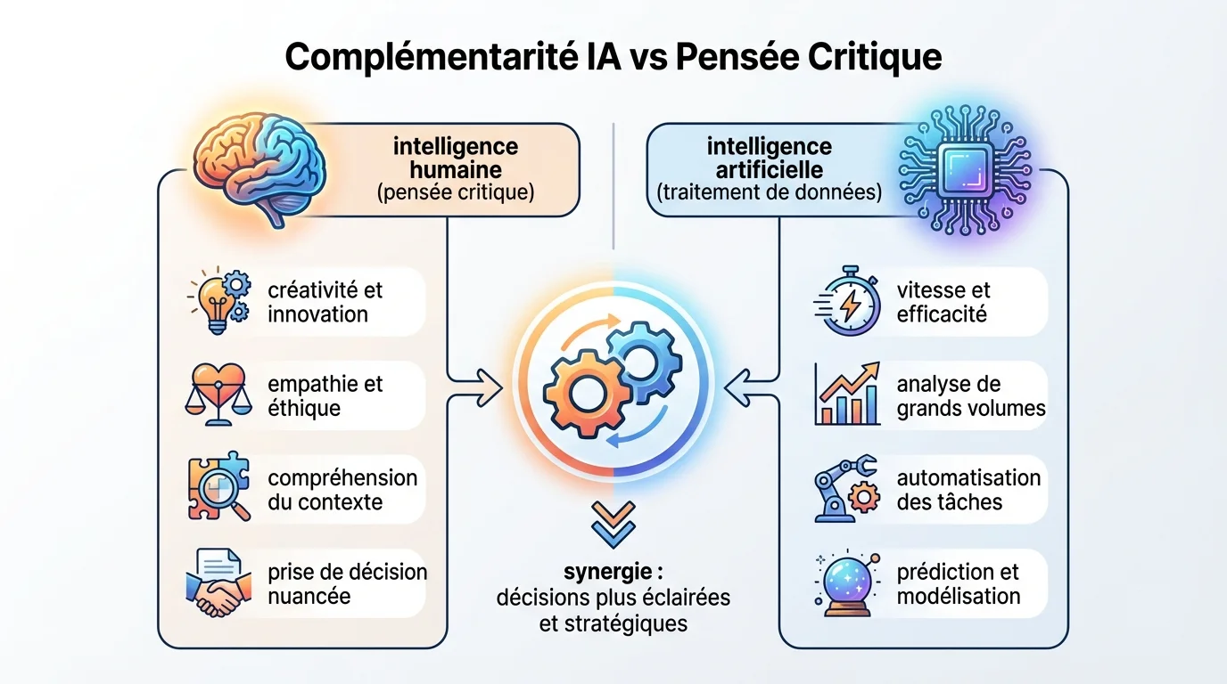 Complémentarité IA vs Pensée Critique