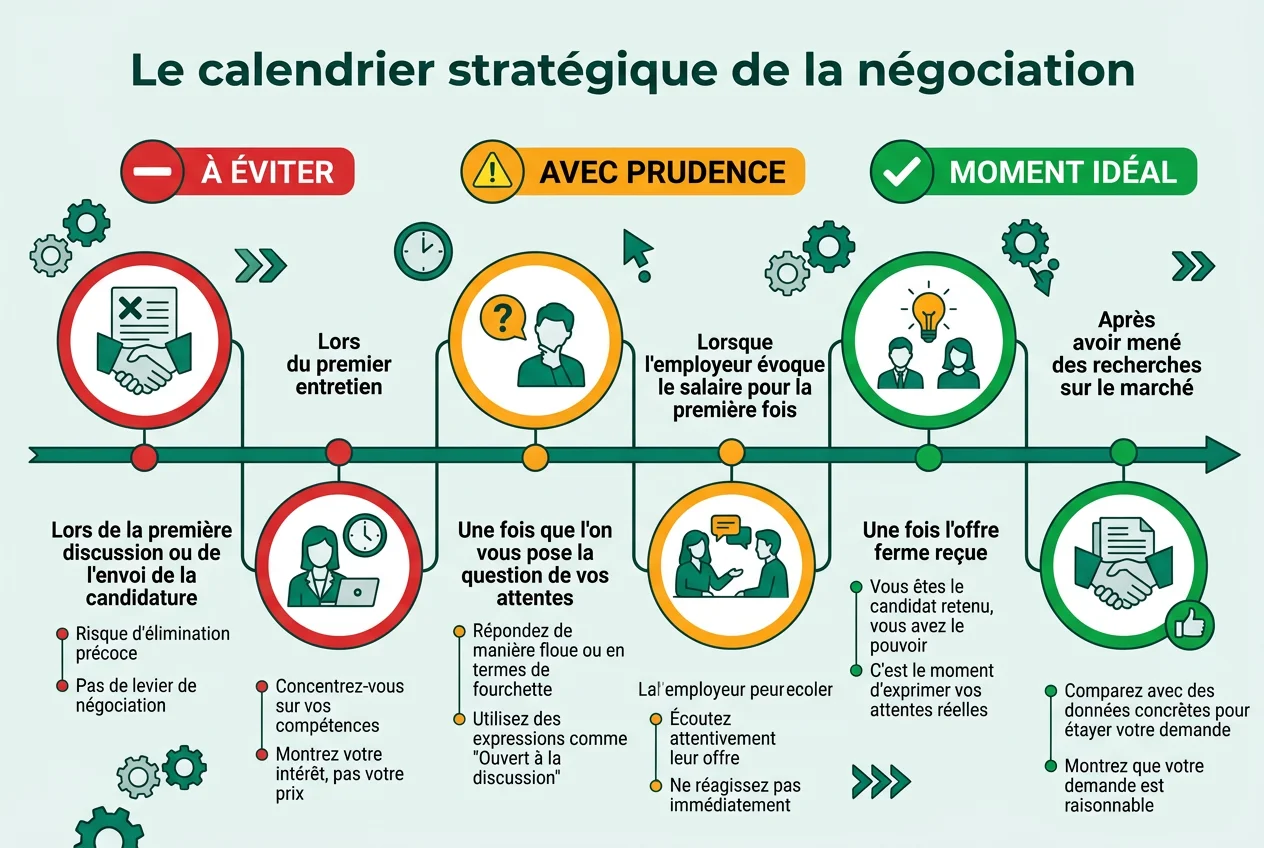 Le calendrier stratégique de la négociation
