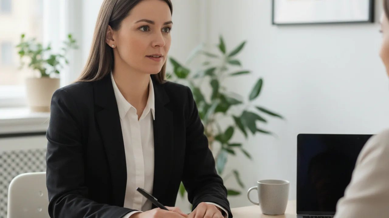 Recruteur attentif écoutant un candidat