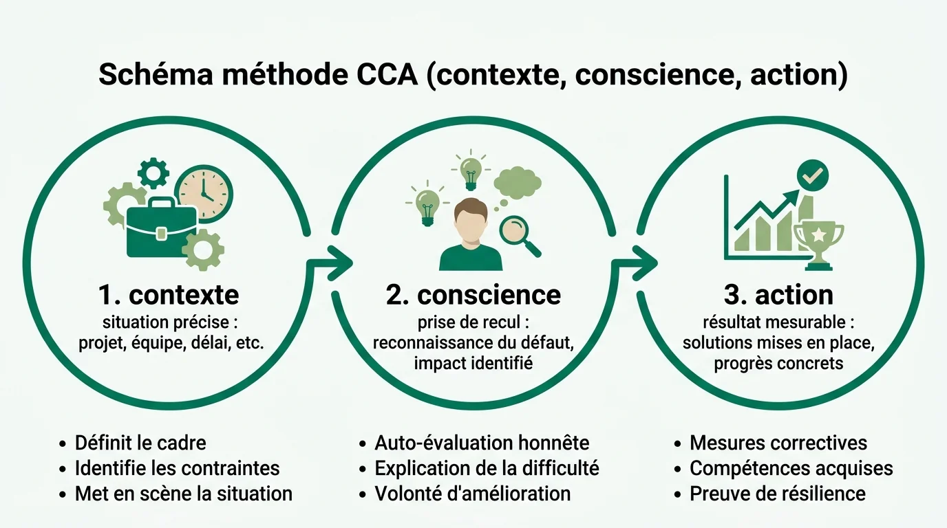 Schéma méthode CCA Contexte Conscience Action