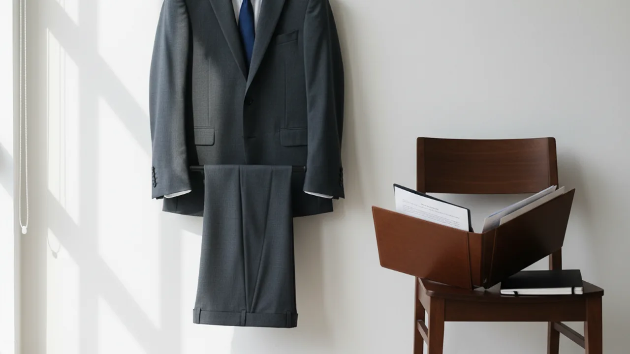 Tenue d'entretien préparée et vérifiée la veille