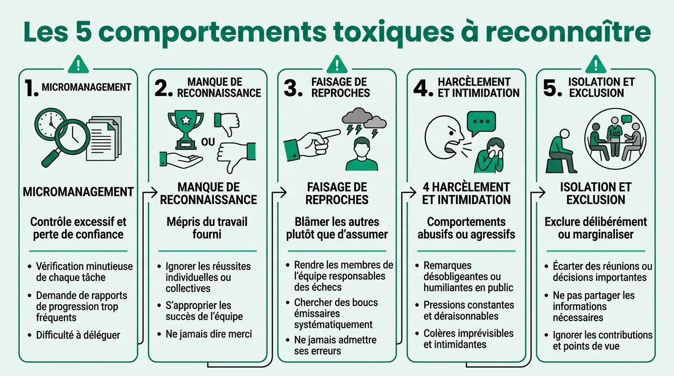 Les 5 comportements toxiques à reconnaître