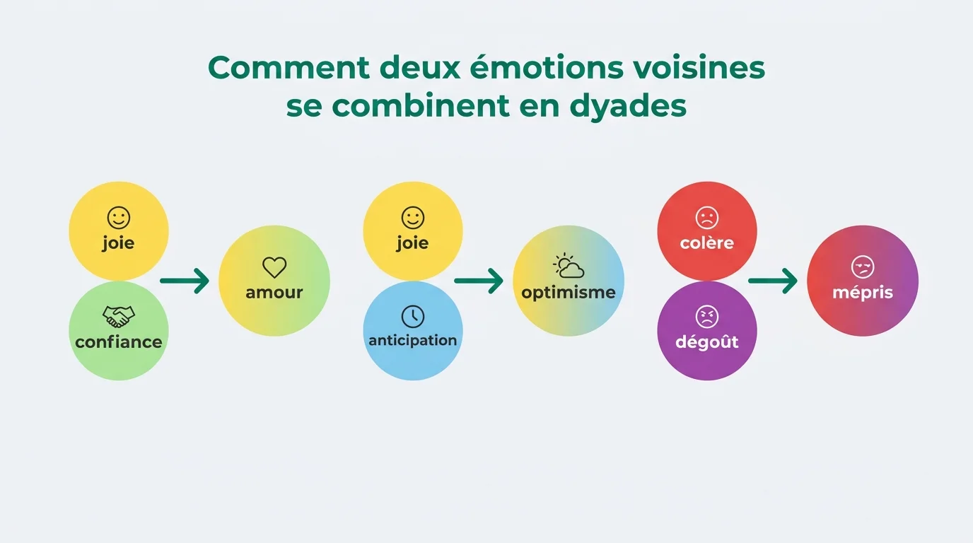 Comment deux émotions voisines se combinent en dyades