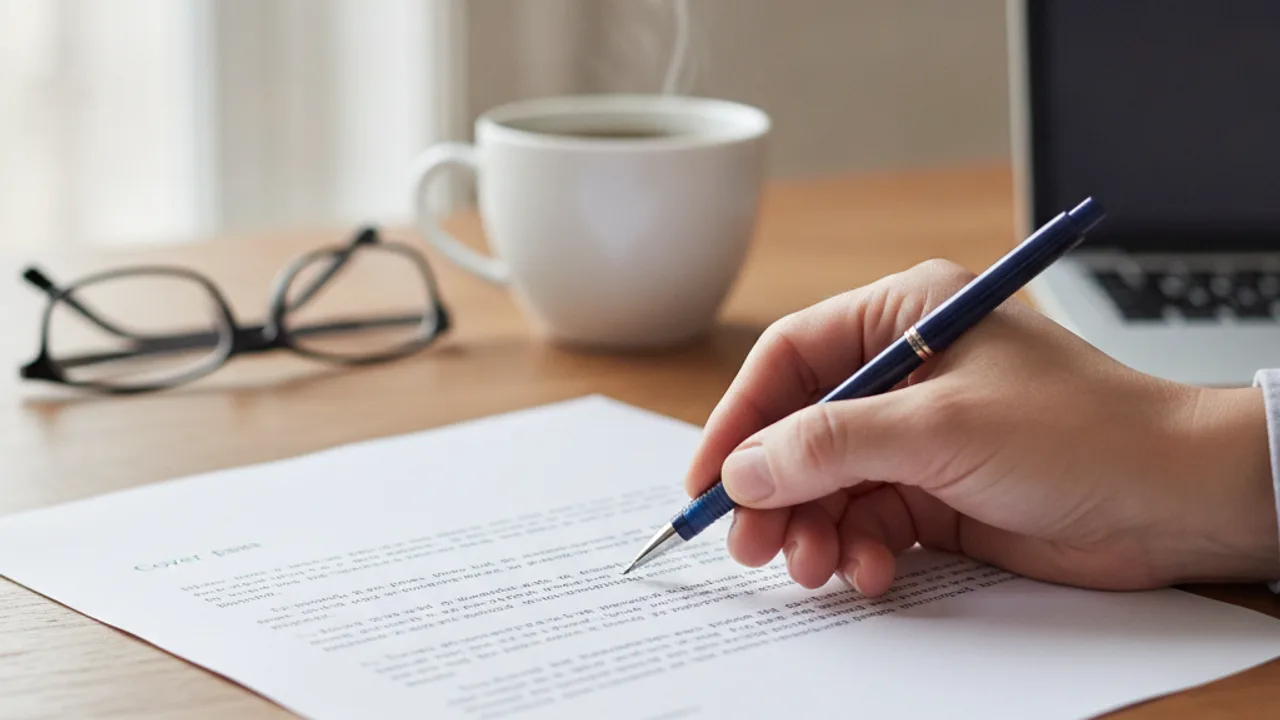 Relecture d'un exemple de lettre de motivation