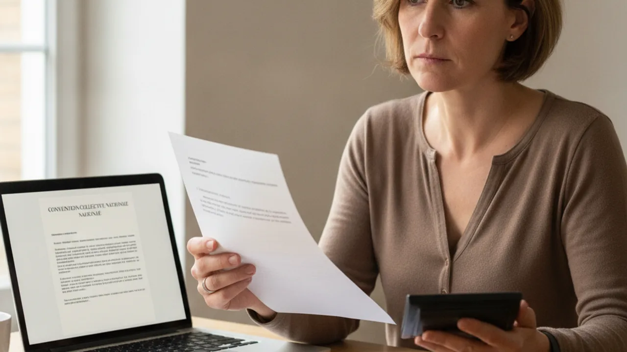Salarié comparant son indemnité légale et conventionnelle