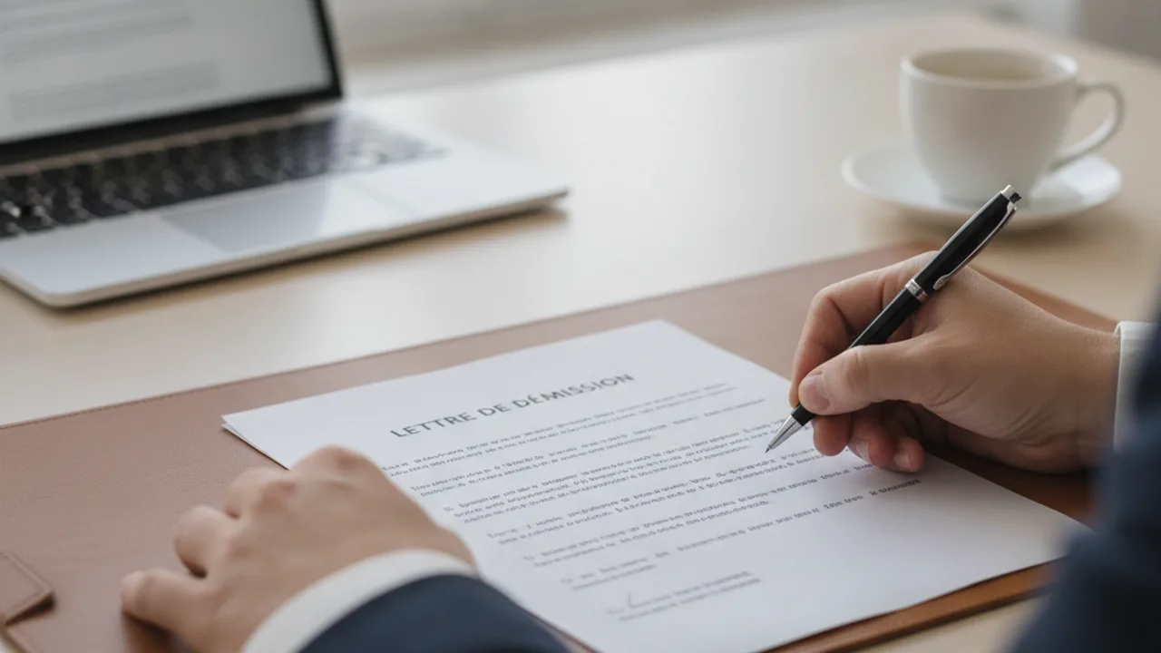 Signer sa lettre de démission au bureau